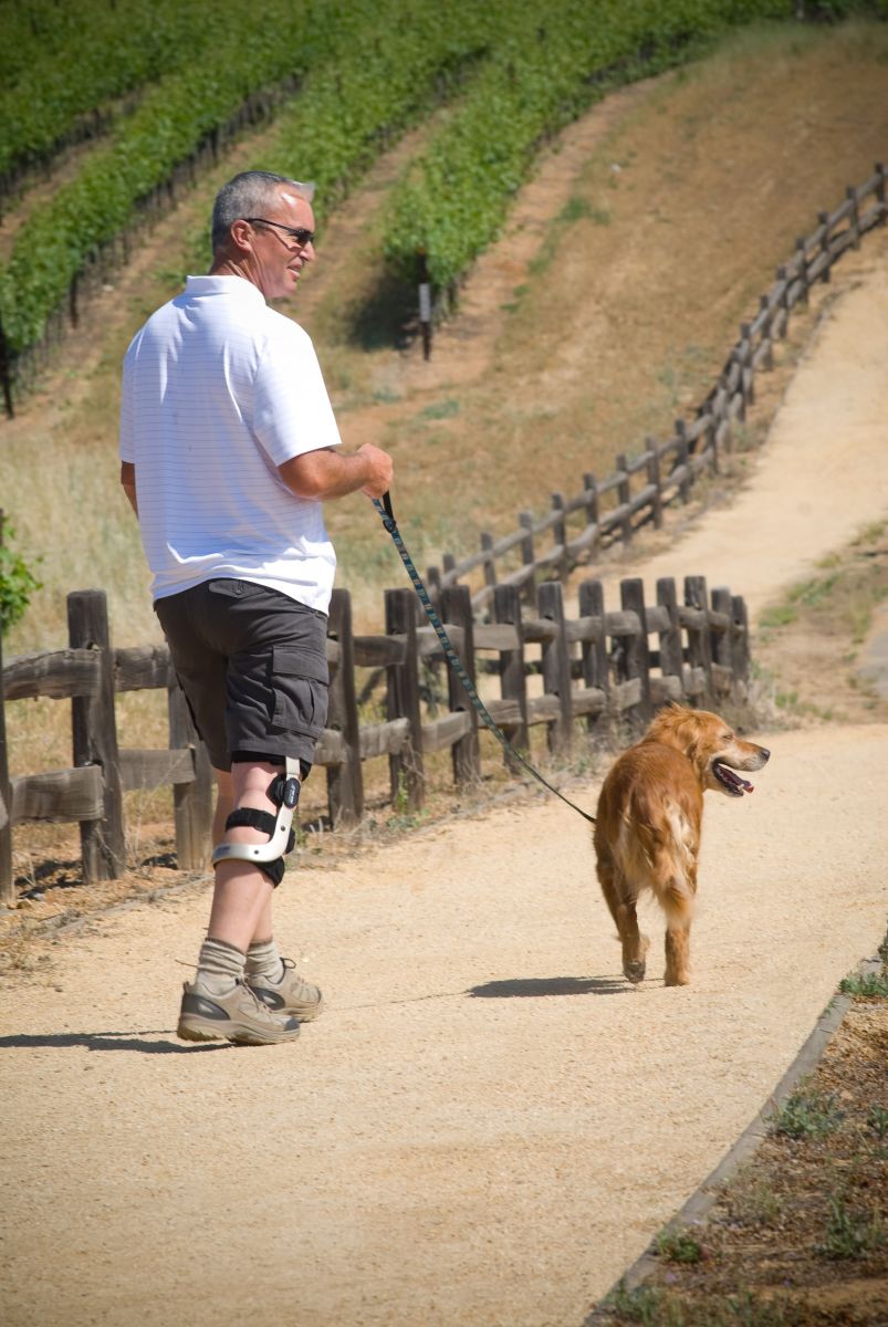 images/Dave walking Maggie.jpg